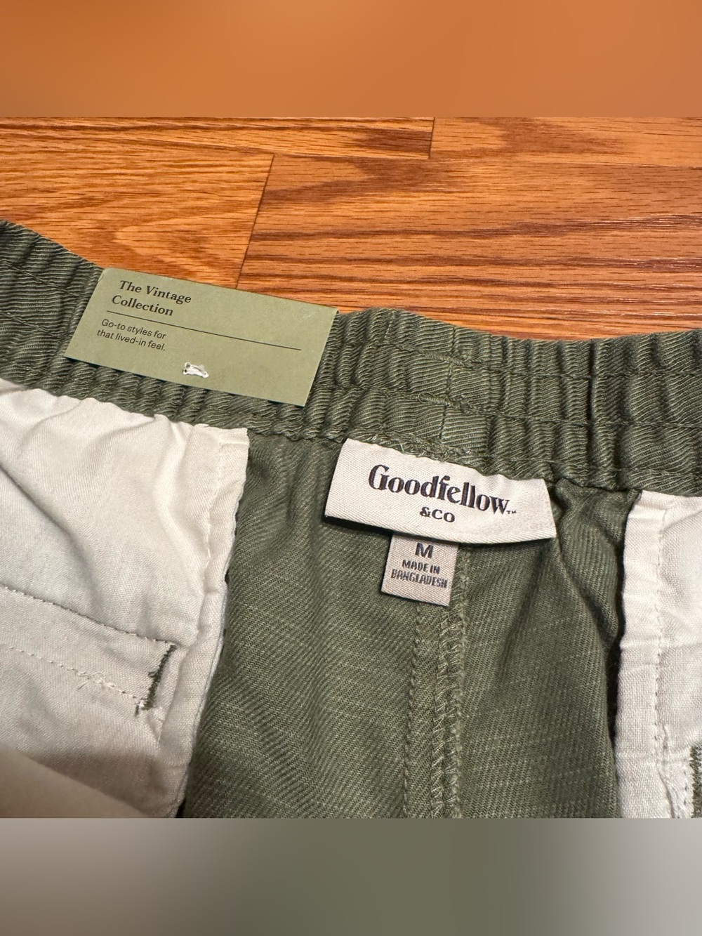 Goodfellow Co Mens Green 7” Pull On Shorts Medium Coastal Casual Comfort Summer - Picture 4 of 7